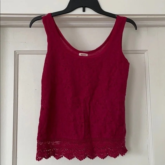 Mossimo Pink Lace Tank Top! - Picture 1 of 4